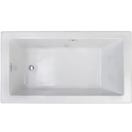 Jacuzzi Elara 66" Drop-In Soaking Bathtub with Left Drain and Heated Soak White